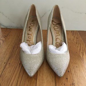 Sam Edelman Hazel Silver Sparkle Pumps